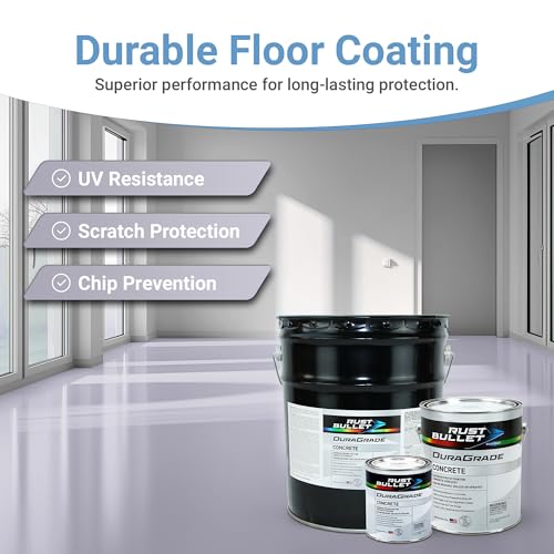 DuraGrade - Concrete Paint & Protective Floor Coating - Light Grey, 1Qt - color: Light Grey, size: 32 Fl Oz (Pack of 1)