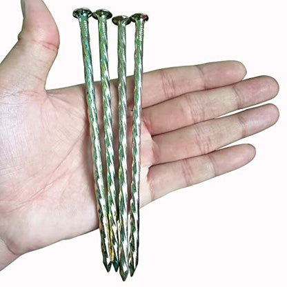 70 Pack 6"Artificial Turf Nails Garden Stakes Galvanized Landscaping Spikes - color: 70 Pack 6inch