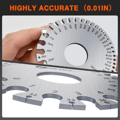 ZeeDix Wire Gauge Measuring Tool (2 Pcs) - style: Measuring combination-2