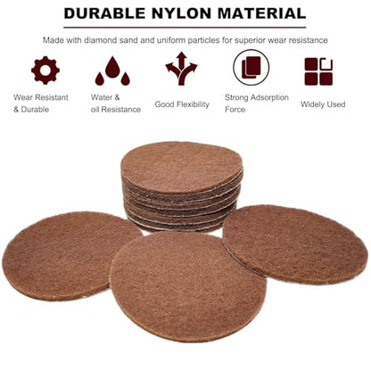 10 Pack 5" 120 Grit Non-Scratch Polishing Pad Hook & Loop Discs, Non-Abrasive Finishing Pads, Buff & Polish Finished Surfaces, Wood Oil & Wax Application, 5 Inch Orbital Sander Polishing Pad - style: 120 Grit