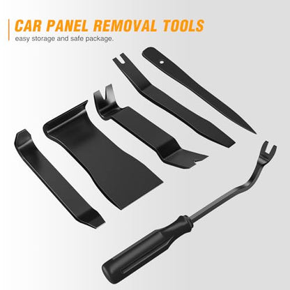 GOOACC 6PCS Auto Trim Removal Tool Kit Black - color: 6pcs Trim Removal Tool Black