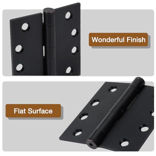 TDCHINGES Commercial Door Hinges 4"x4.5" Oil Rubbed Brown Heavy Duty NPR - color: Oil Rubbed Bronze, size: 3 Pack