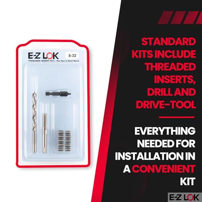 E-Z LOK Thread Repair Kit, 8-32 - size: 8-32, style: Stainless Steel