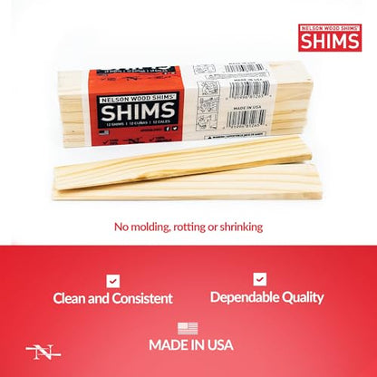 Nelson Wood Shims, 8-Inch DIY Shims, 24-Pack - style: 2-Pack