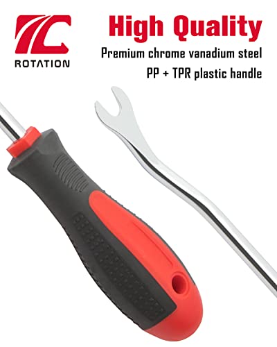 ROTATION 6PC Heavy Duty Car Vehicle Trim Clip Removal Set - color: Red_6pc