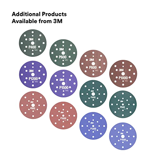 AMAPR 3M Hookit Flexible Abrasive Disc 34405, 6 in, 600+ Grade, 25 Pack, Primer Sanding, E-Coat Sanding - color: Gray, style: P600