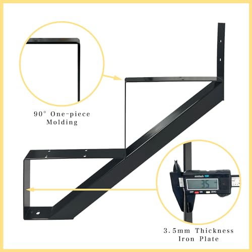 2 Step Metal Stair Step Steel Riser Stringers for 19.4" Height Deck, 3Packs - size: 2 Steps