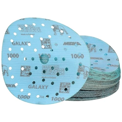 Mirka Galaxy Multifit 6 Inch Ceramic Discs, 1000 Grit, Hook & Loop, 50 Pack - size: Grit 1000