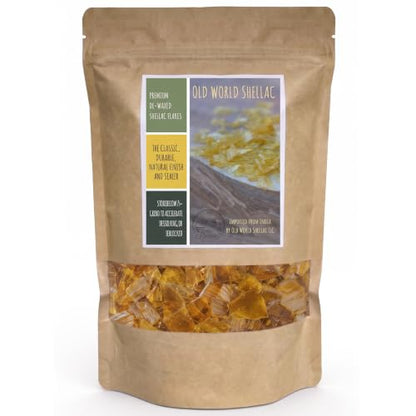 De-Waxed Blonde Shellac Flakes 1 lb. (16oz.)