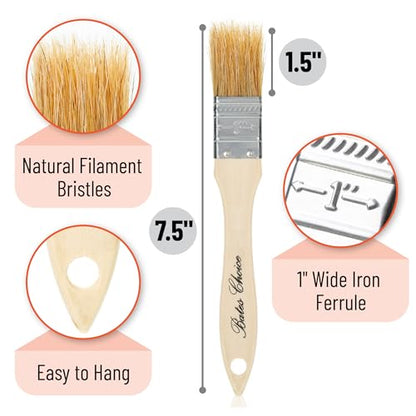 Bates- Chip Paint Brushes, 1-Inch, 48 Pack, Chip Brush, Brushes for Painting, Paint Brushes, Stain Brushes for Wood, Natural Bristle Paint Brush, 1 Inch Paint Brush, Chip Paint Brushes for Paint - size: 1 Inch, 48 Pack