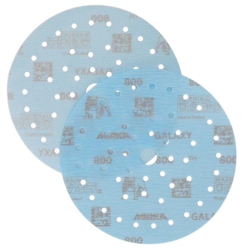 Mirka Galaxy Multifit 6 Inch Ceramic Discs, 800 Grit, Hook & Loop, 50 Pack - size: Grit 800