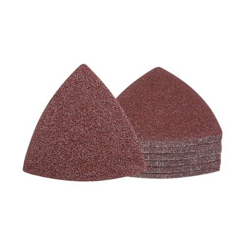 30pcs Mouse Sander Detail Sandpaper 60Grit 3-1/8" Triangle - size: 60 grit