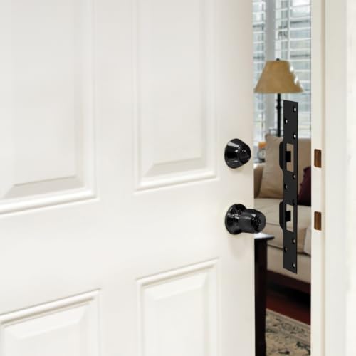 Prime-Line Door Strike, 5-1/2", Hole Center, Matte Black (Single Pack) - color: Matte Black