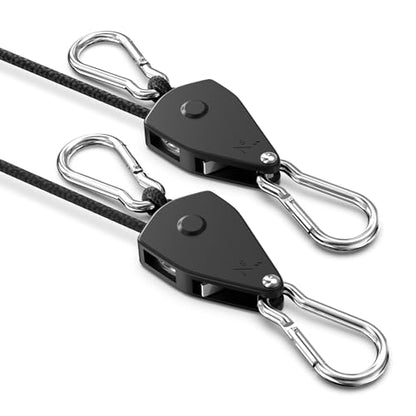Retractable Heavy Duty Ratchet Tie Down Straps 1/8" 2 Pack, 8ft Tie-Down - size: 1/8" 2-Pack