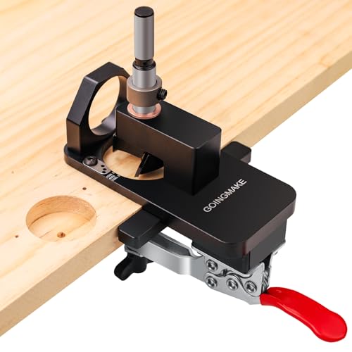 GOINGMAKE Compact Metal Concealed Hinge Jig,35mm Cabinet Hinge Jig