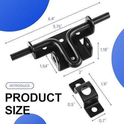 Slide Bolt Gate Latch, Heavy Duty Slide Latches - size: 1 Pack