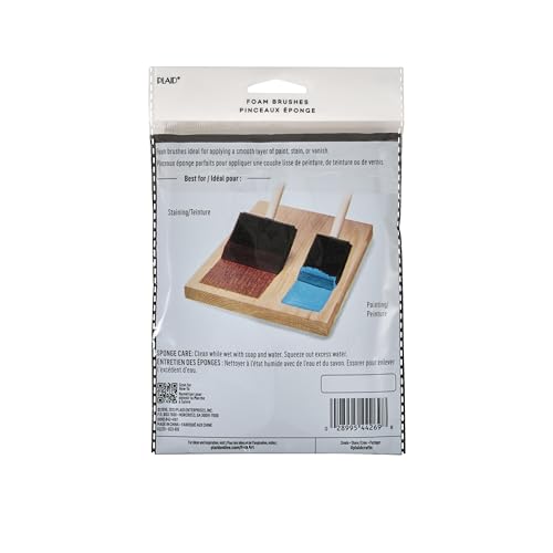 Plaid Enterprises 44269 Foam Brushes, 44269 (3 Pack)