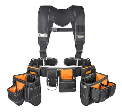 7-Piece Heavy-Duty Tool Rig with Padded Suspenders