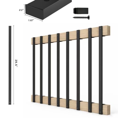 Metty Metal 60 pcs 29.5'' Deck Balusters Rust Resistant Deck Railing - size: 29.5 inch