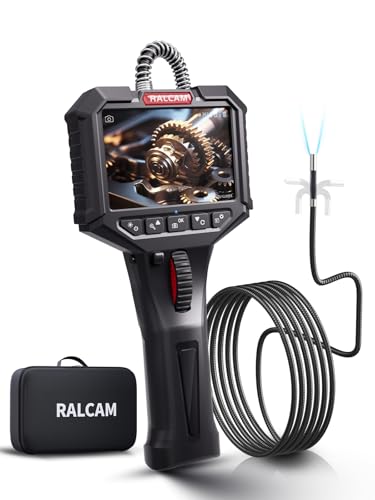 Ralcam Two-Way Articulating Borescope with Light, Slim Probe - style: 6.2mm Lens-6.6ft Semi-Rigid Cable