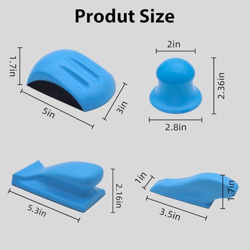 Hand Sanding Blocks Hook and Loop, 4PCS