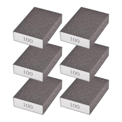 6Pcs 100Grit Sanding Sponges, Wet Dry Sanding Blocks - size: 100Grit
