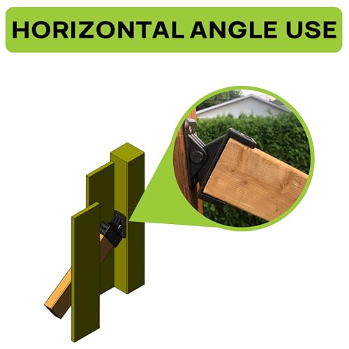 Horizontal Pivot Brackets for Standard 2x4 Wood Railings (1.5"x3.5") (48 Pack) - style: Horizontal Pivot Bracket