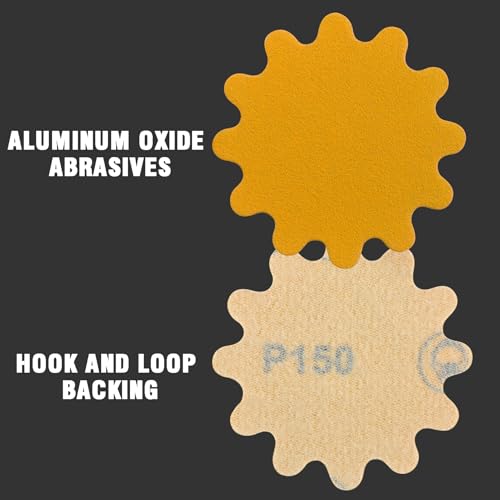 MAXMAN 2" Sanding Discs,220 Grit Alumina Orbital Sandpaper, Hook &Loop Pads - style: 220 Grit