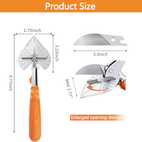 Miter Shears for Wood Trim Molding, Quarter Round Cutting Tool Crafting