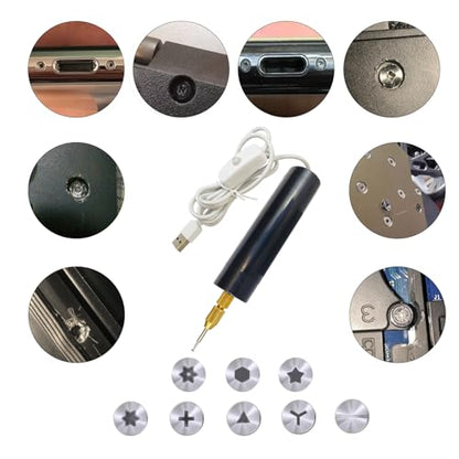 Damaged Screw Removal for iPhone, iPhone Repair Tool, Broken Screw Extractor Kit for Cell Phone,Targetting Small Screw Damaged can not Screw Out by Screwdriver, USB 5V Power Supply,Screw Extractor