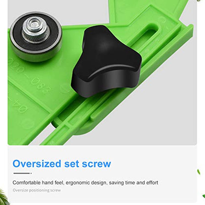 Drill Bit Hole Saw Guide, Adjustable Tile Hole Cutter Centering Locator Holder Jig Fixture for Ceramic,Tile,Glass(Color:Green) - color: Green