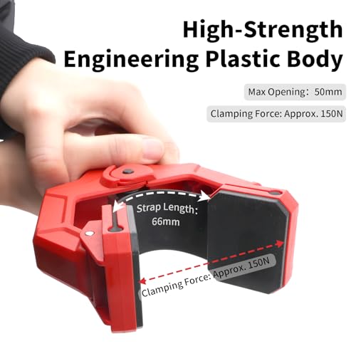 Heavy Duty Edge Band Spring Clamp Set of 8Pcs for Woodworking Strap Clamps Bandy Miter Home Improvement Grip Edge Hand Tools,Shelving,Cabinet,Plywood,Molding,Trim,Pool