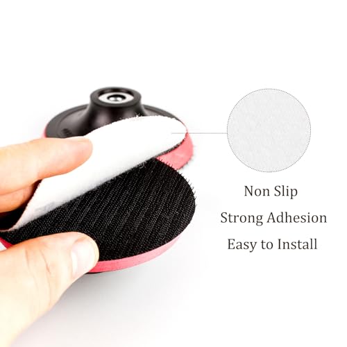 50pcs No Hole Sanding Discs- [ 3 Inch 280 Grit ] Round Hook and Loop Grip Sanding Pads Sheet Sandpaper for Automotive Woodworking Metal Polishing Use| Gold, Aluminum Oxide - size: 280 grit