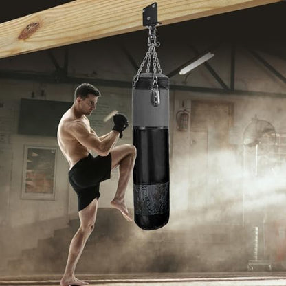 SELEWARE Heavy Duty Punching Bag Hanger, Steel I Beam Clamp for Heavy Bag - color: D: Beam Mount Punching Bag Hanger with Chain