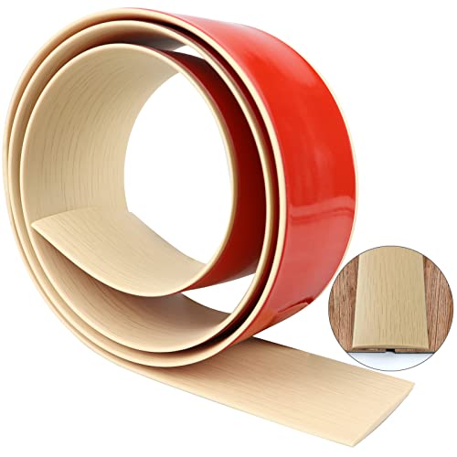 LSGCQ Vinyl Floor Transition Strip Self Adhesive 1.57" Wide, Wood Grain - color: Maple Wood Grain, size: 4cm, 3.28FT
