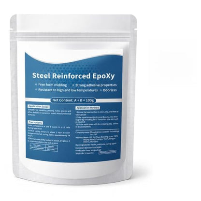 Epoxy Putty Fast Repair Clay,Steel Reinforced Epoxy Putty,2-Part Repair Filler Putty for Metal Wood Ceramic Stone Tile and Plastic,Filling Cracks Holes and Surface Repairs (1PCS) - color: 1PCS