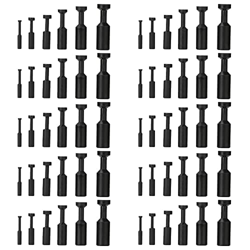 60 Pcs Push to Connect Fittings, Cap Style Pneumatic Blanking Plugs, Push-to-Connect Fitting Plug, Fittings for 1/8 5/32 1/4 5/16 3/8 1/2 Inner Dia Tube Connect - style: Air Plug Fittings(60pcs)