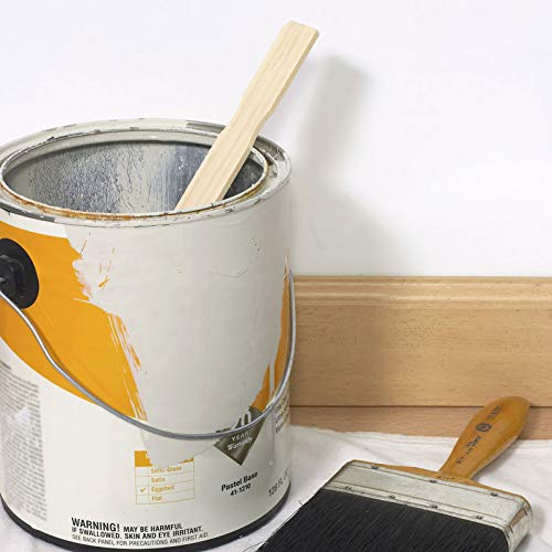 ZOENHOU 100 PCS 10 Inch Paint Sticks, Premium Wooden Paint Stir Waxing Mixing Sticks Bulk for Crafts Painting Crafting Resin Wood Paddle Hobby Projects Garden - size: 100PCS 10 Inch