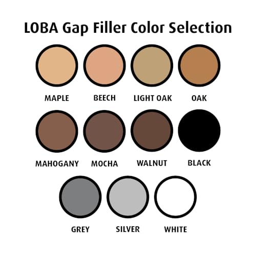 Gap Filler - 310ml (Black) Flexible Filler for Hard Surface Floors - color: Black