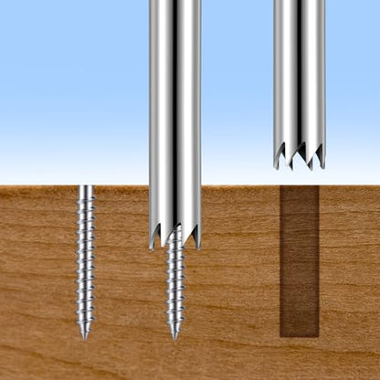 Blulu 3 Pcs Single Screw Extractor 3/8" Broken Extractor Screw Remover - size: 3/8inch