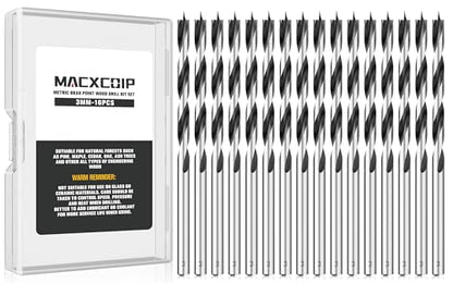 16Pcs 3MM Metric Brad Point Wood Drill Bit Set - size: 0.118" - 16pcs