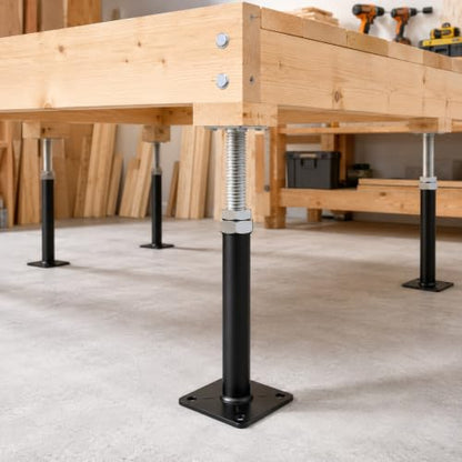 8 Pcs House Floor Jacks, 5" to 8" Adjustable Height - size: 5" to 8"