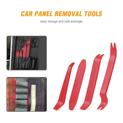 GOOACC Auto Trim Removal Tool Kit No-Scratch - color: 4PCS Trim Removal Tool Red