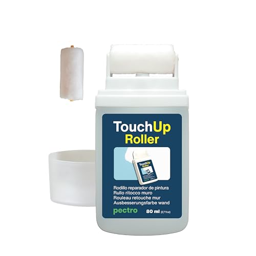 Wall Touch Up Paint Roller - White Wall Repair Paint for Touch Ups, cover Moisture Stains and Scratch Marks, Rechargeable with Replacement Roller Included – 2,7fl.oz./80ml (1)