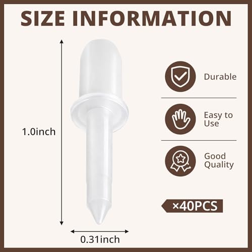 Maitys 40 Pcs Plantation Shutter Repair Pins Spring Loaded White,Long - size: Long