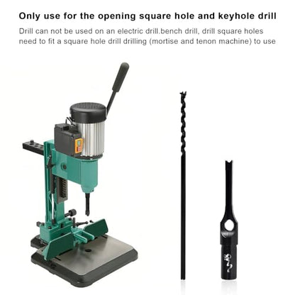 SaferCCTV Square Hole Drill Bit Set for Wood, Bearing Steel Hardness Sharp Mortise Drill Bits 5/16-Inch Woodworking Mortising Drill Bit - size: 5/16In