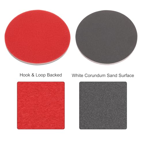 uxcell 10pcs 1000 Grit Sanding Sponge 5" Hook and Loop Sanding Disc - size: 5 Inch, style: 1000 Grit