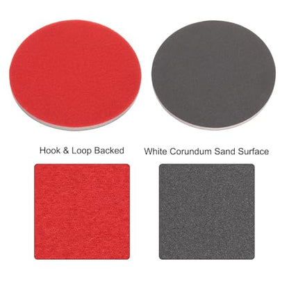 uxcell 10pcs 1000 Grit Sanding Sponge 5" Hook and Loop Sanding Disc - size: 5 Inch, style: 1000 Grit