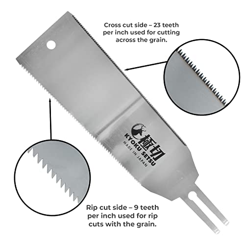 GreatNeck 75004 Japanese Pull Saw Replacement Blade 9.5-Inch Made in Japan - style: Japanese Double-Edged Saw Replacement Blade
