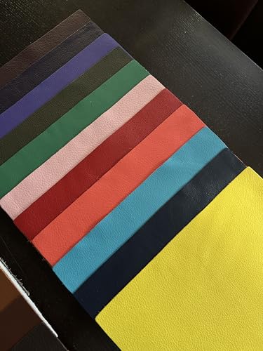 Natural Grain Cow Leather: 8.5'' x 11'' Pre Cut Leather Pieces (Kelly Green, 1 Piece) - color: Kelly Green, size: 1 Piece